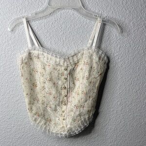 Cider Cream Floral Lace Blouse